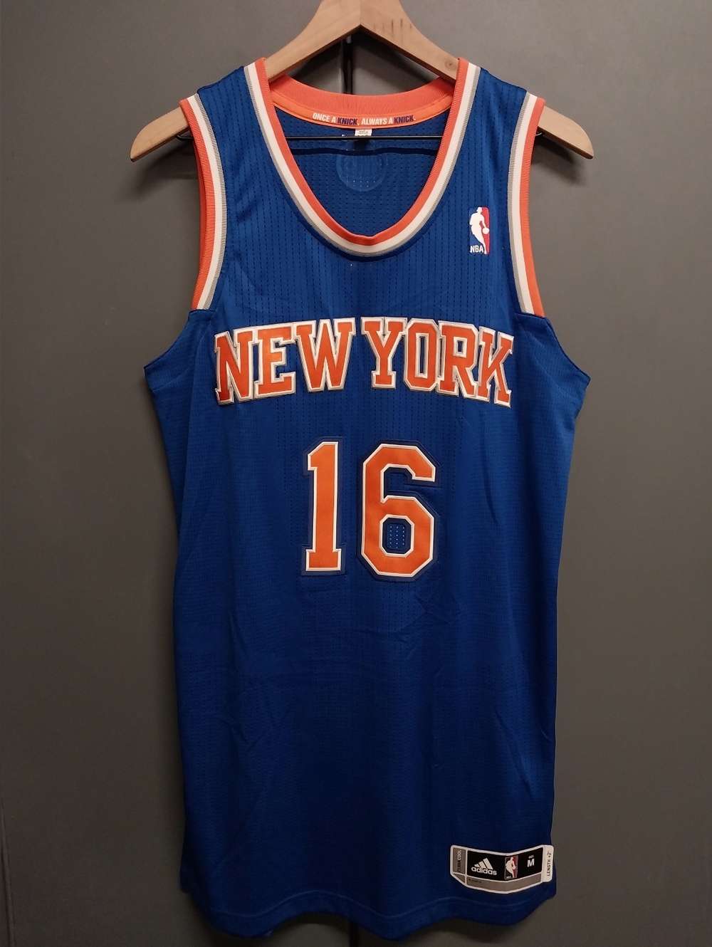 Adidas Rev 30 Ny Knicks Steve Novak Away Climacool Jersey Size Medium L+2